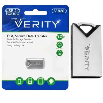 فلش مموری 32 گیگ وریتی Verity V820 ضمانت مادام آسان سرویس