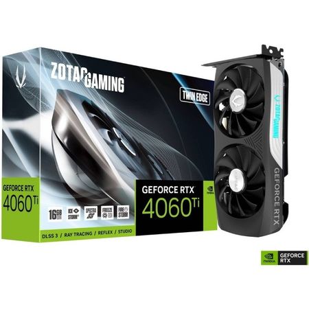 Graphic Card ZOTAC RTX 4060 TI Twin Edge 16GB GDDR6