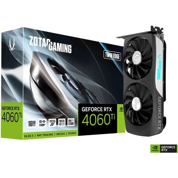 Graphic Card ZOTAC RTX 4060 TI Twin Edge 16GB GDDR6