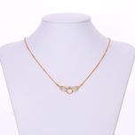 گردنبند زنانه مدل حلقه و بال کد N3034