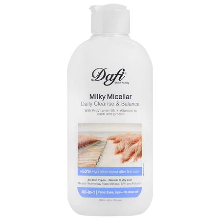 میسلار پاک کننده دافی مدل Milky مناسب برای پوست خشک و حساس حجم 200 میلی لیتر تک