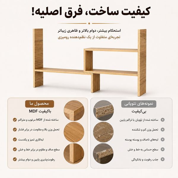 نظم دهنده رو میزی لوکا مبل مدل رستا