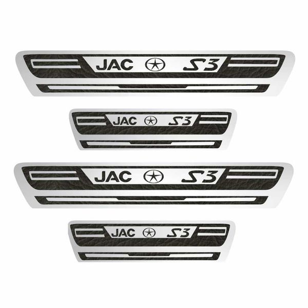 برچسب پارکابی خودرو کد A034 مناسب برای Jac S3 بسته 4 عددی