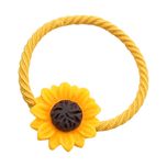 کش مو زنانه مدل گل آفتابگردان کد KSH726-S بسته 3 عددی