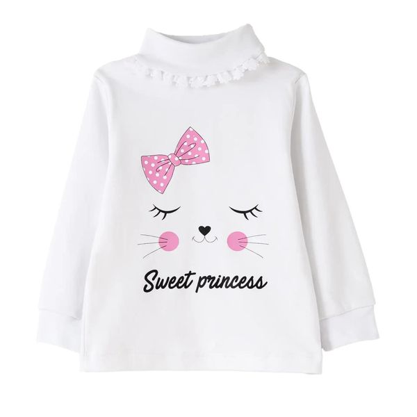 بلوز آستین بلند یقه ایستاده دخترانه مدل MDSS-CH5218