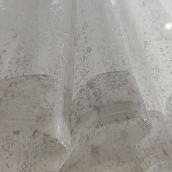 پرده تیکو دکو مدل حریر ژورژت طلاکوب شش چین سایز 225x280 سانتیمتر مجموعه دو عددی*866