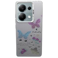 کاور مدل سوکول طرح پروانه مناسب برای گوشی موبایل شیائومی Note 13pro (4g)