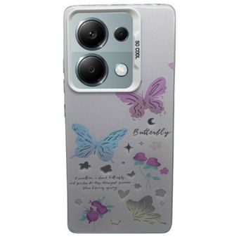 کاور مدل سوکول طرح پروانه مناسب برای گوشی موبایل شیائومی Note 13pro (4g)