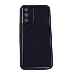 کاور قاب مدل دور براق رینگی محافظ لنزدار مناسب برای گوشی موبایل سامسونگ Galaxy A14 5G / A 14 4G