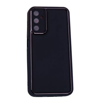 کاور قاب مدل دور براق رینگی محافظ لنزدار مناسب برای گوشی موبایل سامسونگ Galaxy A14 5G / A 14 4G