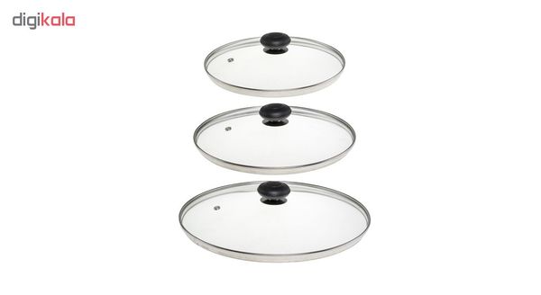 درب ظروف پخت و پز کد 8001 مجموعه 3 عددی