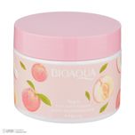 کرم اسکراب صورت و بدن بی آکوا مدل Peach مناسب برای انواع پوست وزن 140 گرم