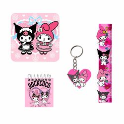 بسته لوازم تحریر مدل کرومی و ملودی کد new3 مجموعه 4 عددی - جین 12 عددی