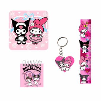 بسته لوازم تحریر مدل کرومی و ملودی کد new3 مجموعه 4 عددی - جین 12 عددی