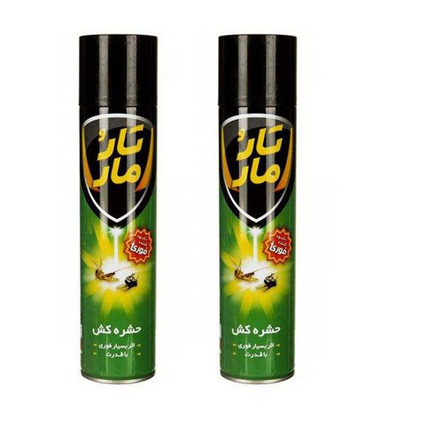 اسپری حشره کش تارومار سری سبز  حجم 400 میلی لیتر مجموعه 12عددی