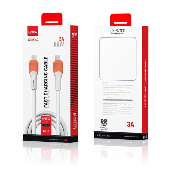 کابل USB-C هیسکا مدل LX-871CC طول 1 متر