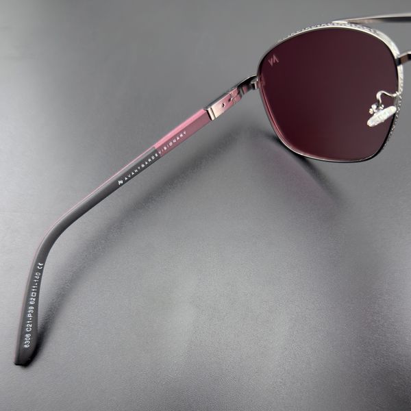 عینک آفتابی خلبانی مردانه آلبرت وگ مدل 6306C21P39 Polarized Maroon