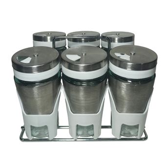 ست جای ادویه 7 پارچه کاپریس مدل پارادایس کد GSW6