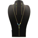 نیم ست طلا 18 عیار زنانه مانچو مدل smg024