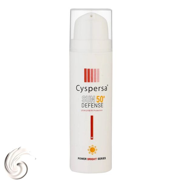 کرم ضدآفتاب بیرنگ سیسپرسا SPF50 مدل ضدلک مناسب برای انواع پوست، حجم 50 میلیلیتر