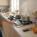 اجاق گاز صفحه‌ای استیل البرز مدل S5959