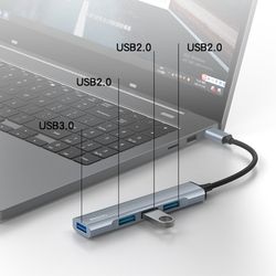 هاب 4 پورت USB-C یسیدو مدل HB17