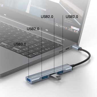 هاب 4 پورت USB-C یسیدو مدل HB17