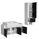 ست کابینت و روشویی توییس مدل tws 1017 به همراه آینه و باکس