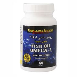 کپسول روغن ماهی امگا 3 فاقد جیوه فرمولیتد ساینسز بسته 60 عددی*354