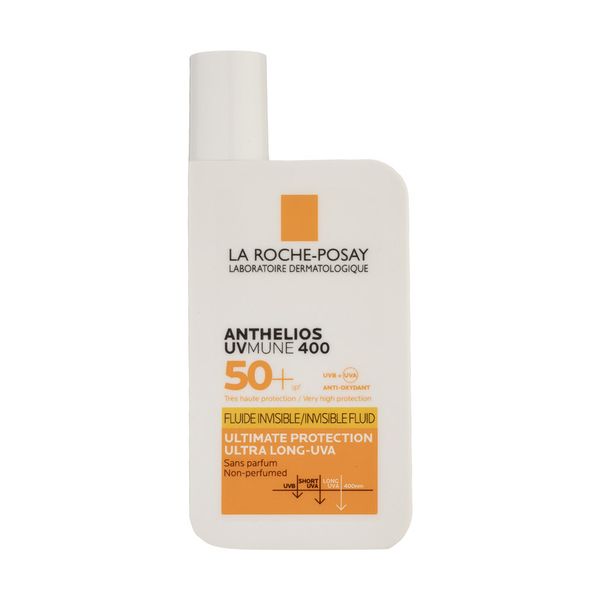 فلوئید ضدآفتاب بیرنگ لاروش پوزای +SPF50 مدل UVMune400 مناسب انواع پوست، حجم 50 میلیلیتر