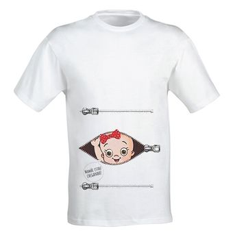 تیشرت بارداری طرح girl کد b1