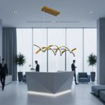 لوستر آویز مدرن شاهان مدل DNA