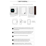 زنگ بی سیم مدل 2T195-BB مجموعه سه عددی