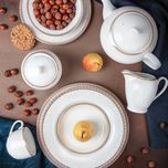 سرویس غذاخوری 102 پارچه چینی زرین ایران مدل ایتالیا اف ریوا درجه عالی