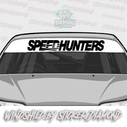 برچسب شیشه جلو خودرو (ویندشیلد ) SPEEDHUNTR