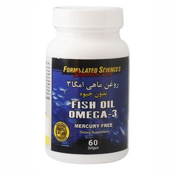 کپسول روغن ماهی امگا 3 فاقد جیوه فرمولیتد ساینسز بسته 60 عددی*590