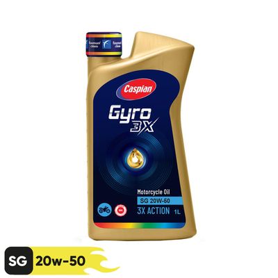 روغن موتورسیکلت کاسپین مدل SG-20W-50 حجم 1 لیتر