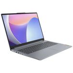 لپ‌تاپ لنوو مدل IdeaPad Slim 3 15IRU8 با پردازنده Core i3-1315U، رم LPDDR5 8GB با فرکانس 4800MHz، حافظه SSD با ظرفیت 256GB، نمای
