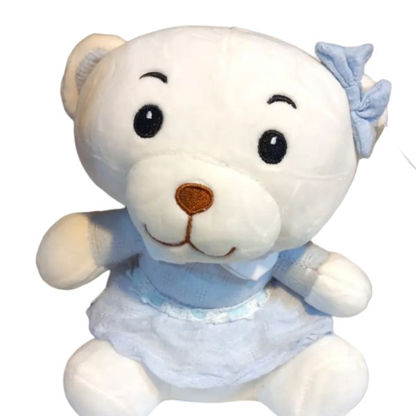 عروسک مدل خرس پاپیون دار ارتفاع 25 سانتی متر