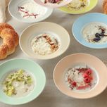 بشقاب غذاخوری زی مدل ظرف پاستا گود 18 تک نفره پاستل درجه عالی بسته شش عددی