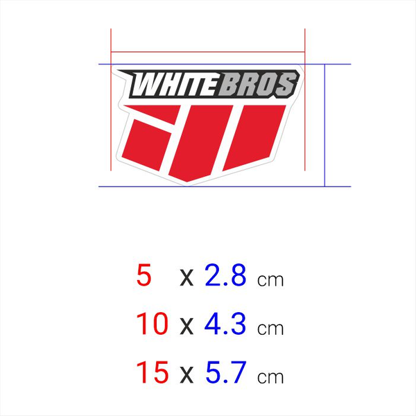 برچسب چاپی برش خورده مدل WHITE BROS کد 0120