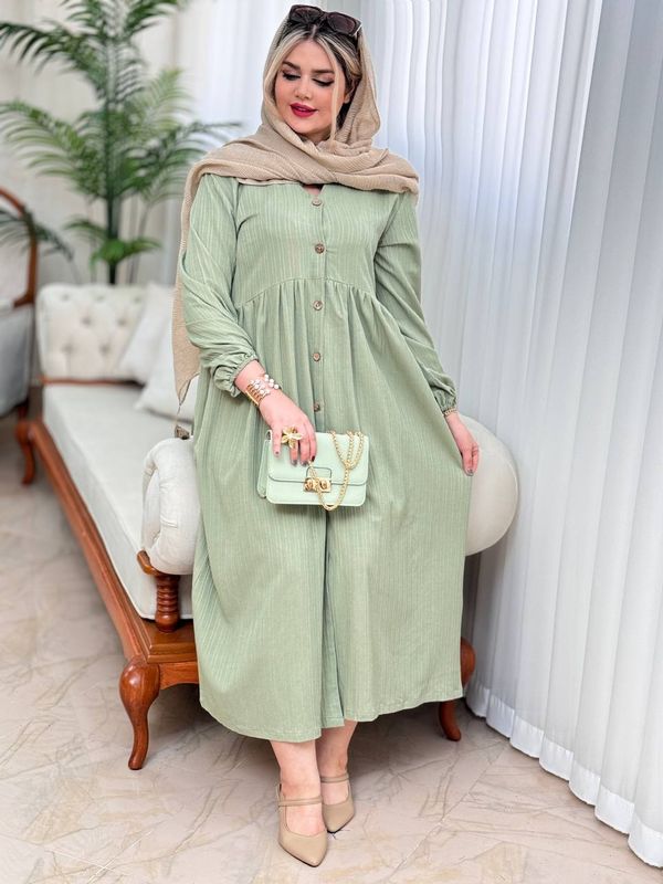 پیراهن تمام دکمه 2136