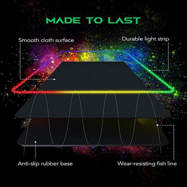 موس پد مخصوص بازی لومینوس مدل Luminous RGB MousePad