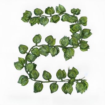 گل مصنوعی مدل ریسه خطی هندوانه بسته 12 عددی