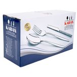 سرویس قاشق، چنگال و کارد استیل 146 پارچه 30 نفره کابان مدل 3166