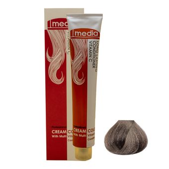 رنگ مو مدیا سری نسکافه ای شماره 5.7 حجم 100 میلی لیتر رنگ قهوه ای نسکافه ای روشن