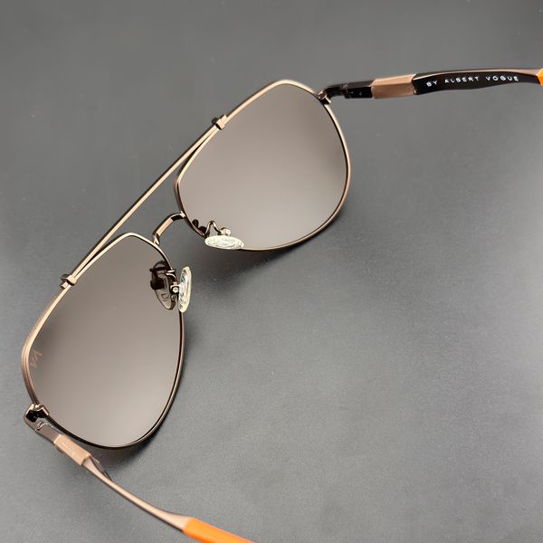 عینک آفتابی خلبانی مردانه آلبرت وگ مدل 6322C108P112 Polarized Avantgarde Visionary
