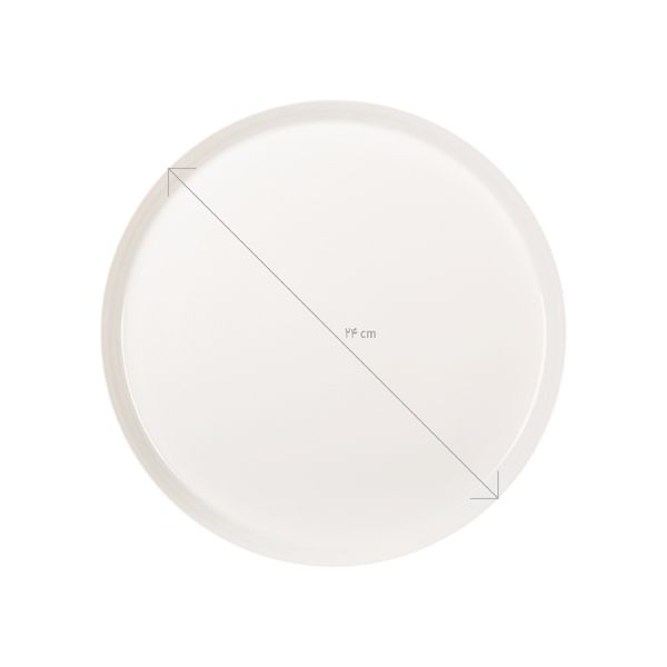 بشقاب غذاخوری زی مدل فرم اس 24 روشان درجه یک بسته شش عددی