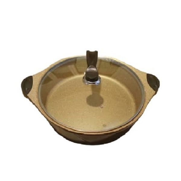 تابه درب دار اس جی ان طرح گرانیتی سایز 36