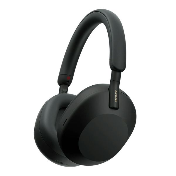 هدفون بیسیم سونی مدل WH-1000XM5 با نویز کنسلینگ فعال (ANC)، درگاه شارژ USB Type-C، دارای 4 میکروفون با فناوری Beamforming، پشتی